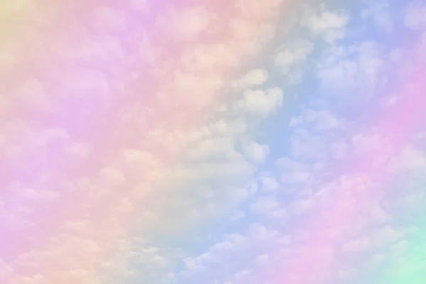 Schöne Bunte Himmel Pastell Mit Weißen Wolken Für Hintergrund Für — Stockfoto