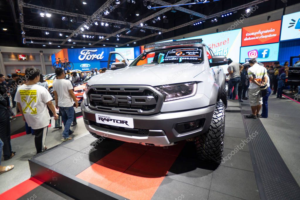 Bangkok, Thailand - April 06, 2019: FORD zone, showed in 40 th Bangkok International Motor Show 2019 on April 06, 2019 in Bangkok, Thailand.