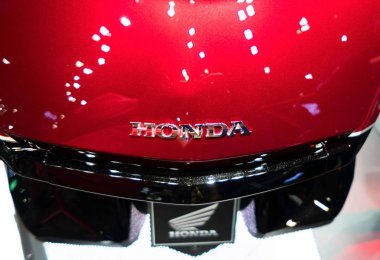 Bangkok, Tayland - 06 Nisan 2019: Honda motosiklet bölgesi, 40 Nisan 2019'da Bangkok Uluslararası Motor Show'da gösterildi 06 Nisan 2019'da Bangkok, Tayland.