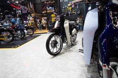 Bangkok, Tayland - 06 Nisan 2019: Honda motosiklet bölgesi, 40 Nisan 2019'da Bangkok Uluslararası Motor Show'da gösterildi 06 Nisan 2019'da Bangkok, Tayland.