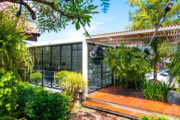 Metal Moderno Edificio Blanco Hecho Contenedores Casa Envío — Foto de Stock