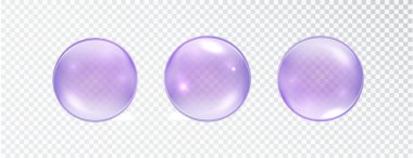 3d Mor Cam Küre Radyasyon Deseni