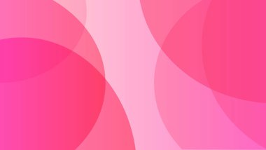 Soyut Pembe Üst üste binen Çemberler arka planı