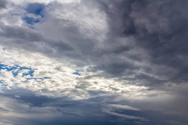 Sötét Kék Viharos Felhős Természetes Fényképes Háttérrel — Stock Fotó