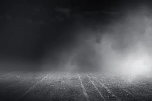 Текстура Темної Бетонної Підлоги Туманом Або Туманом — стокове фото
