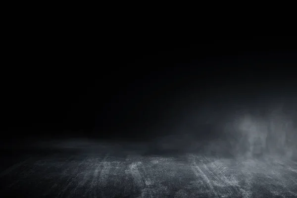 Текстура Темної Бетонної Підлоги Туманом Або — стокове фото