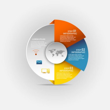 Daire Infographic minimalist tasarımları ile