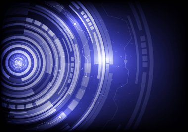 Soyut geleceğin teknolojisi kavramı arka plan.