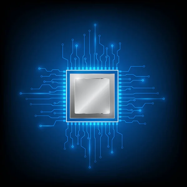 Computer Processor Technologie Vector — Stockvector