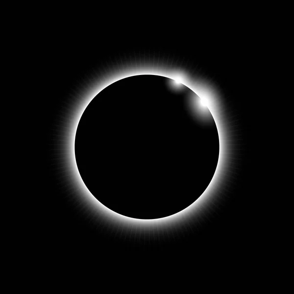 Eclipse Solar Vector Eps — Archivo Imágenes Vectoriales