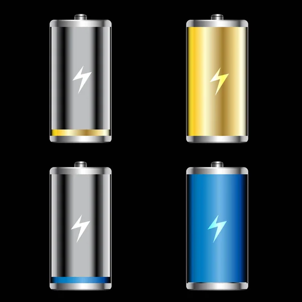 Icon Battery Low Full — Stock Vector