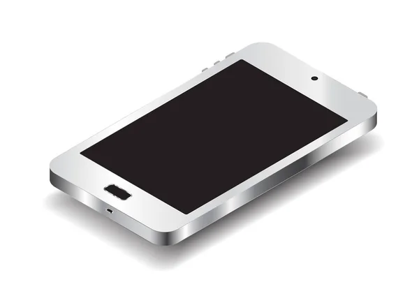 Smartphone Isolato Sfondo Bianco — Vettoriale Stock