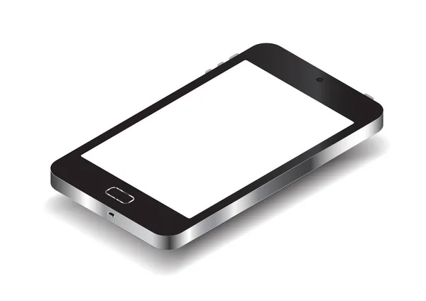 Beyaz Arkaplanda Akıllı Telefon Izole Edildi — Stok Vektör