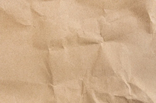 Old crumpled brown paper texture background — Stock Photo, Image