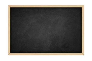 Beyaz arka planda boş siyah tebeşir tahtası, Boş tebeşir tahtası zekâsı