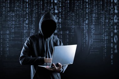 Siber suçlar, hackleme ve teknoloji suçları. la ile hiçbir yüz hacker