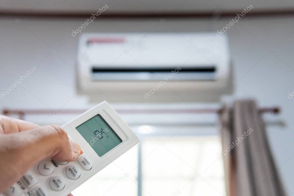 Air condition control by using remote control