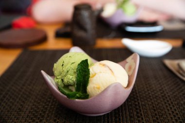 Dondurma plaka restoran tablo