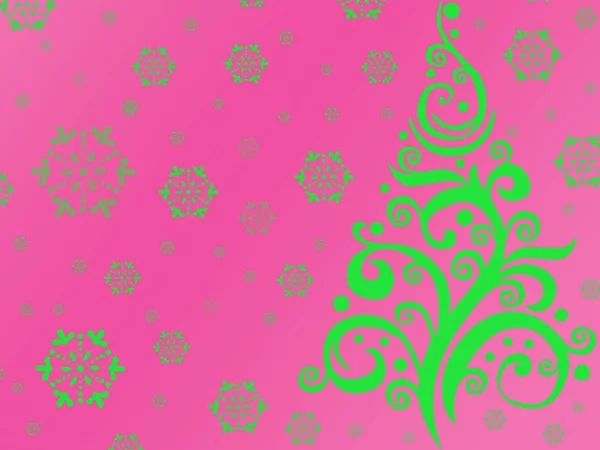 Ажурна Пофарбована Світло Зелена Ялинка Бузковому Фіолетовому Фоні Зелені Пофарбовані — стокове фото