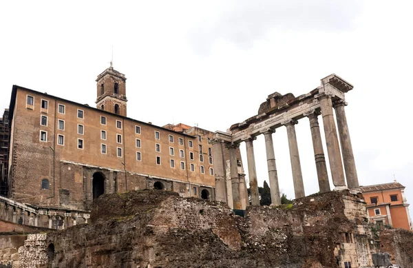 Capitolio de Roma en un día nublado, Palacio del Capitolio —  Fotos de Stock