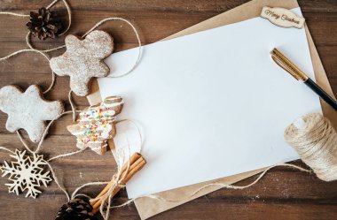 kurabiye, zencefilli erkek, düz yatıyordu, mutlu Noeller, yazı