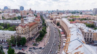 Kiev Ukrayna 4k drone