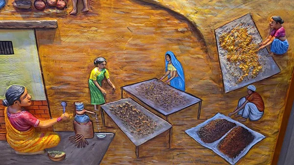 Geleneksel çiftçilikte Puls hasat eden yaşlı kadınlar. Yüksek kalite fotoğraf