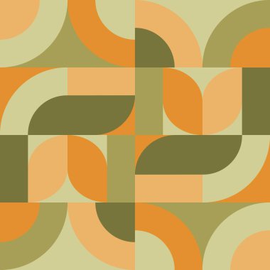 Sonbahar geometrik şekilli kare çizimler sıcak tonlarda, afişler, posterler, web ve yaratıcı projeler için idealdir. Dijital ve yazdırma kullanımı için Retro 70 'ler tarzı soyut sanat.