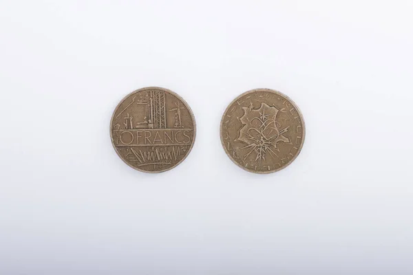 Eski 10 frank Mathieu sikkesi Fransa 1970 'ler
