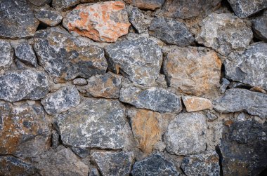 Kıbrıs Rum Kesimi 'nden geleneksel taştan duvar, kırsal Akdeniz tarzında. Doğal el yapımı duvarcılık seyahat, kültür ve tasarım projeleri için mükemmeldir..