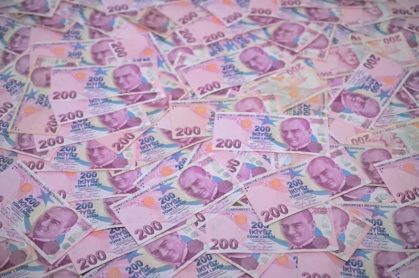 Geniş bir banknot koleksiyonu düz bir yüzeyi kaplıyor. Renkli tasarımlarını ve karmaşık detaylarını sergiliyor..