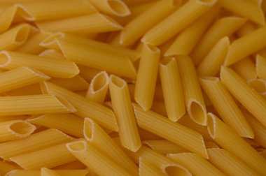 Pişmemiş Mezze Penne Rigate Makarnasının Dokulu Arkaplanı