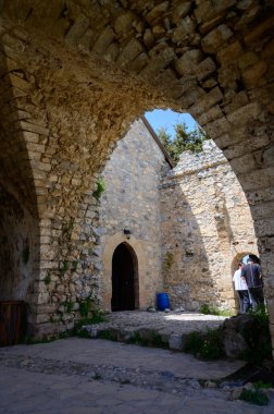 Ortaçağ St Hilarion Kalesinin İç Merdiveni