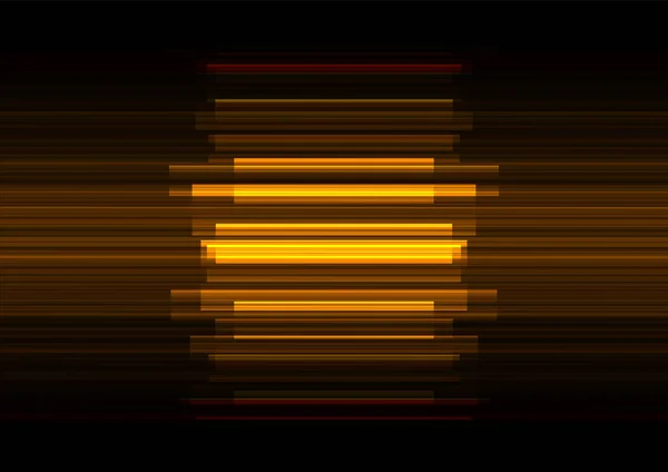 Golden Frequency Bar Overlap Dark Background Stripe Layer Backdrop Technology — Stock Vector