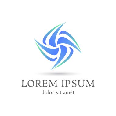 çevre vektör logo tasarım şablonu, yaprak simgesi, Eko işareti, saf güç sembolü, vektör çizim