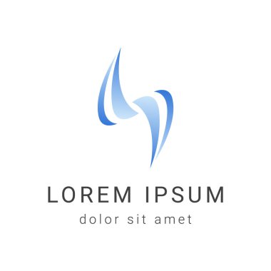 spin eğrisi vektör logo tasarım şablonu, dalga simgesi, sarmal işareti, twist sembolü, vektör çizim