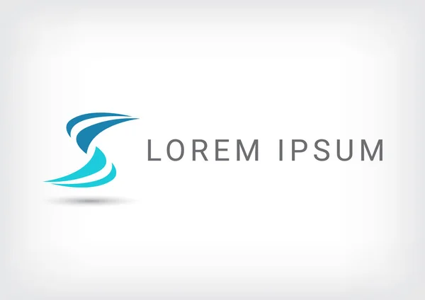 Modelo Projeto Logotipo Vetor Letra Ícone Onda Sinal Espiral Símbolo — Vetor de Stock
