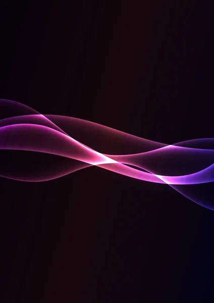 Фиолетовый Слой Пламени Пересекается Темном Фоне Прозрачный Фон Волны Простой — стоковый вектор