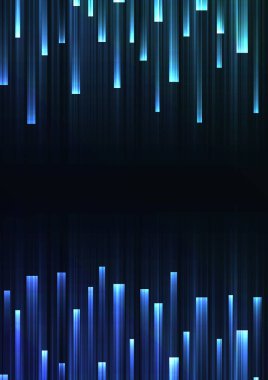 mavi örtüşme piksel hızı koyu arka plan, geometrik katman hareket zemin, basit teknoloji kalıp, vektör çizim