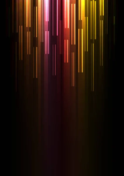 ベクトル図単純な技術テンプレート 幾何学的なレイヤー モーション背景暗い背景に赤重複ピクセルの速度 — ストックベクタ