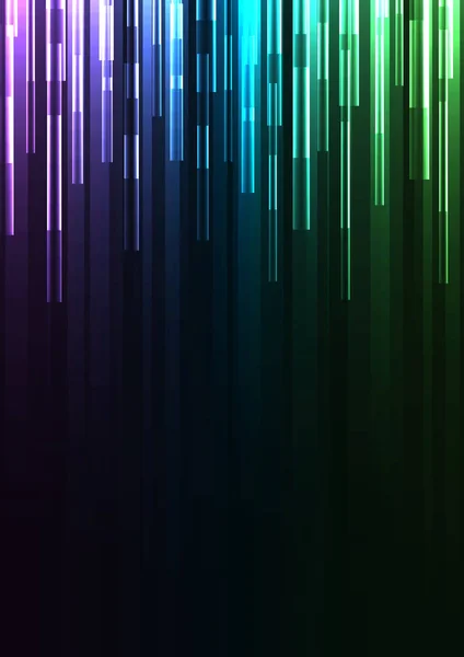 Multicolor Overlap Pixel Speed Dark Background Geometric Layer Motion Backdrop — Stock Vector