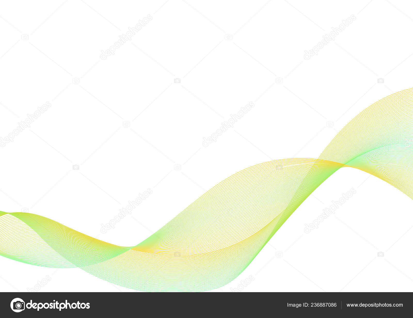 Pastel Green Yellow Curve Abstract Background Line Wave Layer Backdrop ...