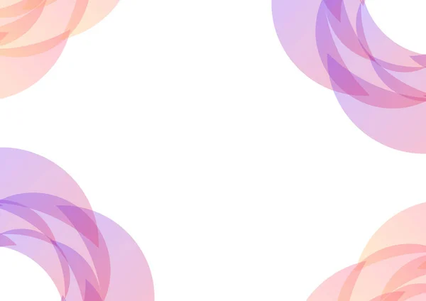 マルチカラーの花びらの抽象的な背景 曲線層 マルチカラーの透明な背景 ベクトル イラスト — ストックベクタ