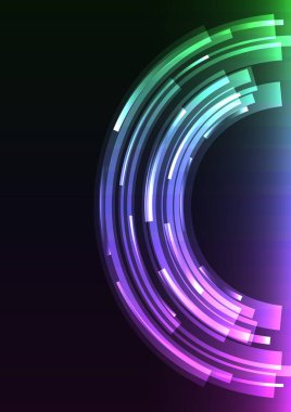 çok renkli soyut daire arka plan, dijital örtüşme katman hattı, basit bir teknoloji tasarım şablonu, vektör çizim