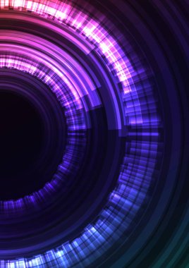 çok renkli soyut daire arka plan, dijital örtüşme katman hattı, basit bir teknoloji tasarım şablonu, vektör çizim