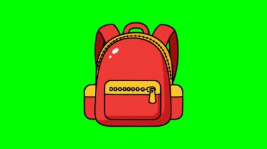 Okul aksesuarları ve macera ekipmanlarına kamp yapmak için düz dizayn kırmızı sırt çantası taşıyıcısı