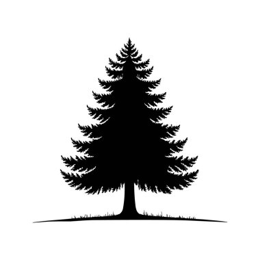 Noel Ağacı Siluetleri Koleksiyonu, Siyah ve Beyaz Noel Ağaçları, Bayram Dekorasyonları