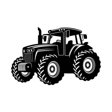 Traktör Silueti, John Deere traktör SVG vektörleri, Traktör demeti, Traktör Clipart, Tarım Çiftliği Traktör Yaşamı, Vektör illüstrasyonu, Siyah ve Beyaz