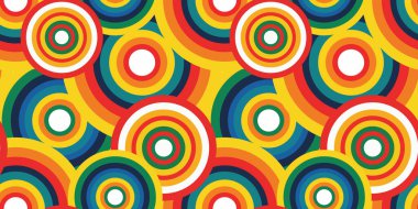 Onam şenlik arka planı, Hint festivali kutlamaları için koyu renklere sahip, kusursuz, çok renkli bir dairesel desen.