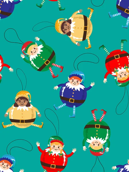 Parlak modern noel elfleri Noel ağacı süslemeleri şeklinde zümrüt zümrüt zümrüt zümrüt zümrüt arkaplan yeni yıl dekorasyonları web kartpostalları tasarımı